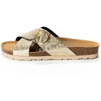 Bayton Pantolette brun / guld