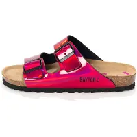 Bayton Pantolette 'Athena' rosa / svart