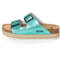 Bayton Pantolette 'Alcee' ljusbrun / mint