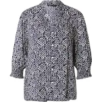 ONLY Blus 'ONLRaya' nattblå / vit