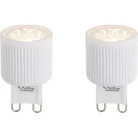 LUEDD 2-pack G9 24 mm dimbara LED-lampor 3W 300 lm 2700K