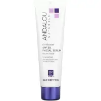 Andalou Naturals , Facial Serum, SPF 30, Anti-Aging, Fragrance-Free, 2 fl oz (58 ml)