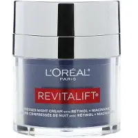 L'Oréal L'Oréal, Revitalift, Pressad nattkräm med retinol + niacinamid, Parfymfri, 48 G (1,7 oz)