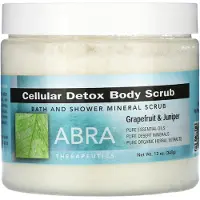 BeautyGlam Abra Therapeutics, Cellular Detox Body Scrub with Grapefruit and Juniper, 12 oz (340 g)