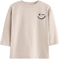 Next T-shirt beige / royalblå