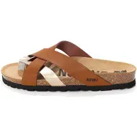 Bayton Pantolette 'Alava' brun / guld
