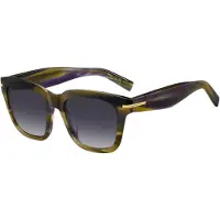 BOSS Patterned-acetate sunglasses with gold-tone trims