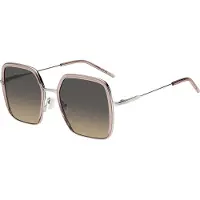 BOSS Pink-acetate sunglasses with silver-tone steel