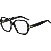 BOSS Black-acetate optical frames with white trims