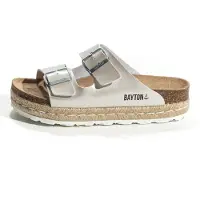 Bayton Pantolette 'Silvia' svart / silver