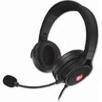 Cherry JA-2200-2 Spel On-ear headset Sladd 7.1 Surround Svart Mikrofonljudavstängning, Volymkontroll, Hopfällbara