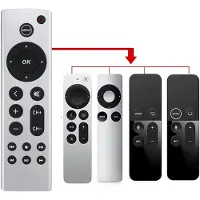 24.Se Fjärrkontroll till Apple TV 4K / HD A2169 A1842 A1625 utan Röststyrning - Silver