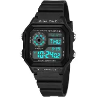 24.Se Digital Armbandsklocka Fyrkantig