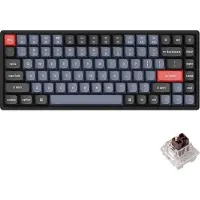 Keychron K2 Pro QMK/VIA Wireless RGB Hot Swap K Pro Brown - Gaming Keyboard - Utan numpad - Nordisk - Svart