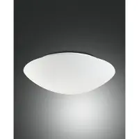 FABAS LUCE Taklampa Pandora, dimbar, Vitt / opal, Vardagsrum / matsal, Glas, Taklampa