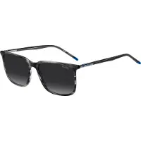 HUGO Grey sunglasses in patterned acetate with tubular metal temples