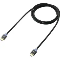 Speaka Professional HDMI Anslutningskabel HDMI-A-kontakt, HDMI-A-kontakt 2.00 m Svart SP-7870464 4K UHD, Audio Return Kanal, kabelstrumpa, med LED HDMI-kabel