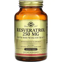 Solgar Solgar, Resveratrol, 250 mg, 60 Softgels