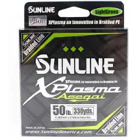 Sunline PE Line Asegai Xplasma 330yds PE 5 50lb Ljusgrön (6810) ljusgrön färg
