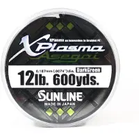 Sunline PE Line Asegai Xplasma 600yds PE 1.2 12lb mörkgrön (5196) mörkgrön färg