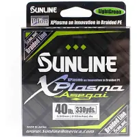 Sunline PE Line Asegai Xplasma 330yds PE 4 40lb ljusgrön (6803) ljusgrön färg