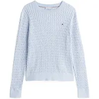 Tommy Hilfiger Fine Cable Knit Crew Neck Jumper