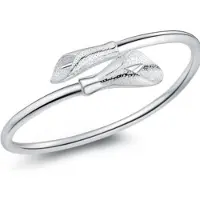 FOXANRY Jewelry Silverarmband för kvinnor, japansk och koreansk version av Horseshoe Lotus Armband Horseshoe Lotus Armband Silverarmband Adjustable size