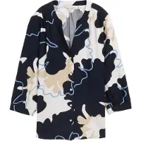 Tom Tailor Blus beige / marinblå / duvblå / vit