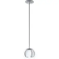 Eglo Hänglampa Rocamar, dimbar, Förkromad / silver, Vardagsrum / matsal, Metall, Modern, Pendellampa