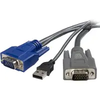 StarTech.com SVUSBVGA6 KVM-kabel USB VGA 2-i-1 1,8 m för StarTech KVM-switchar