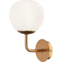 Maytoni Vägglampa Erich, dimbar, Mässing / guld, Vardagsrum / matsal, Metall, Vägglampa, vägglampa inomhus