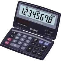 Casio SL-100VER Kalkylator Blå Display (siffror): 8 soldriven, batteridriven (B x H x D) 91 x 9,4 x 110,5 mm (SL-100VER_0)