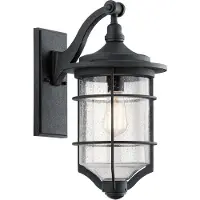 Kichler Vägglampa utomhus Royal Marine, Svart, Metall, Antik, Utomhusvägglampa