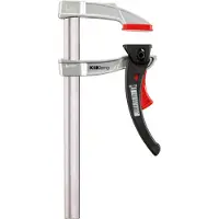 Bessey KLI20, Ratchet clamp, 20 cm, Magnesium, Sort, Rød, Rustfrit Stål, 320 g, 1 stk