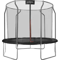 Hudora First trampolin 250V träningsutrustning (svart, rund, 250 cm)