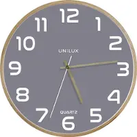 Unilux Vægur Baltic - grå - lydløs - diameter 31,5 cm
