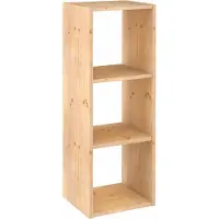 Astigarraga Modulär Hylla I Massiv Furu Med 3 Fack