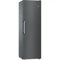 Bosch Serie | 4 GSN36VXEP - Frys - upprätt - bredd: 60 cm - djup: 65 cm - höjd: 186 cm - 242 liter - Klass E - borstad svart stål