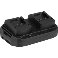 YARD FORCE laddare med dubbla portar 20 V 2x2A (YF-ALC40D)