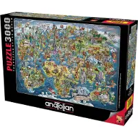 Perre/Anatolian Anatolian The Puzzle of the World 3000st (Världskarta)