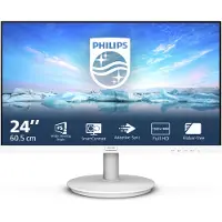 Philips 241V8AW LCD-skärm EEK E (A - G) 60.5 cm (23.8 tum) 1920 x 1080 pixel 16:9 4 ms HDMI, VGA IPS LCD