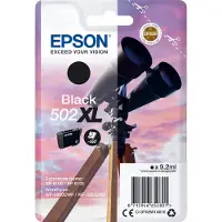 Epson 502XL (T02W1) svart bläckpatron hög kapacitet (original)
