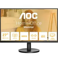 AOC U27B3A LCD-skärm EEK F (A - G) 68.6 cm (27 tum) 3840 x 2160 pixel 16:9 4 ms DisplayPort, HDMI IPS LCD