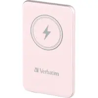 Verbatim Charge n Go Magnetic Wireless Powerbank 5000 mAh Fast Charge, Quick Charge 3.0, Power Delivery 3.0, Adaptive Fast Charge LiPo USB-C Rosa