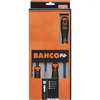 Bahco Set Med 4 Spår-och Phillips-skruvmejslar Med Gummigrepp