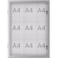 MAUL Monter MAULexcite Användning papperformat: 9 x DIN A4 regnskyddad utomhus 6653908 Aluminium Silver 1 st