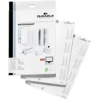 Durable BADGEMAKER, Instick till namnskylt, Vit, 600 styck
