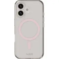 Holdit MagSafe, Cover, Apple, iPhone 16, 15.5 cm (6.1"), Pink, Transparent
