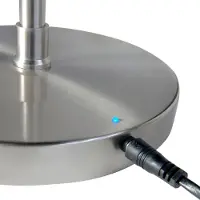 Highlight LED golvlampa Round Move, dimbar, Aluminium / grå / zink, Vardagsrum / matsal, Metall, Modern, LED-golvlampa