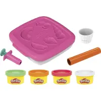 Play-Doh Create n Go Cupcakes Lekset, Förvaring, Konst och Hantverk, Barnleksaker för 3 År och Uppåt